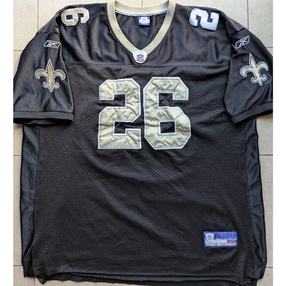 Deuce McALLISTER New Orleans Saints 2000s REEBOK On Field jersey 60 3x NFL vtg - Picture 2 of 13